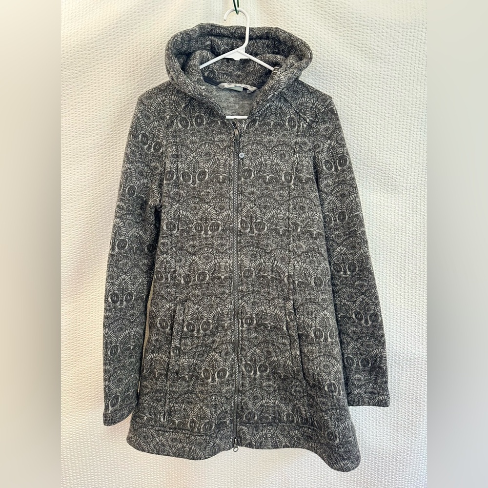 Athleta Women’s Gray Knit Fleece Lined Jacket Size: Small